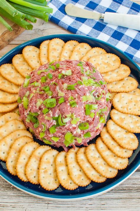Dried Beef Cheese Ball Easy Party Appetizer Dip Recipe Creations