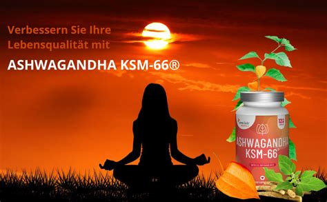 Ashwagandha KSM Mg Hochdosiert Premium KSM Wurzelextrakt Mit Withanoliden