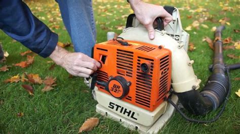 Always worked perfectly although it's been getting harder to start over the past couple seasons and finally gave up the ghost this year. Stihl BR320 Backpack Leaf Blower - YouTube