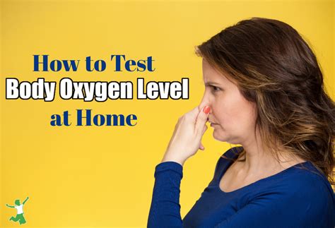 At Home Body Oxygen Level Test Ethical Today