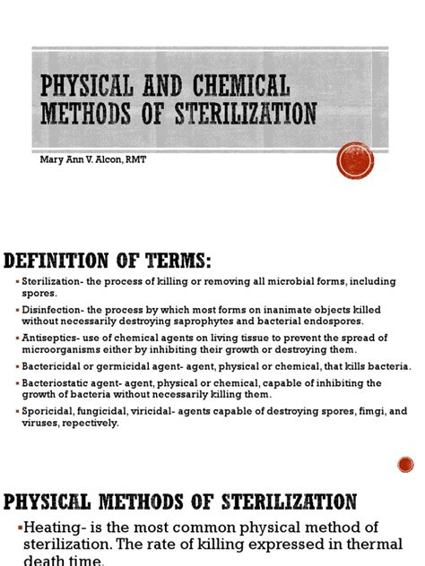 Physical And Chemical Methods Of Sterilization Pdf Sterilization Microbiology Disinfectant