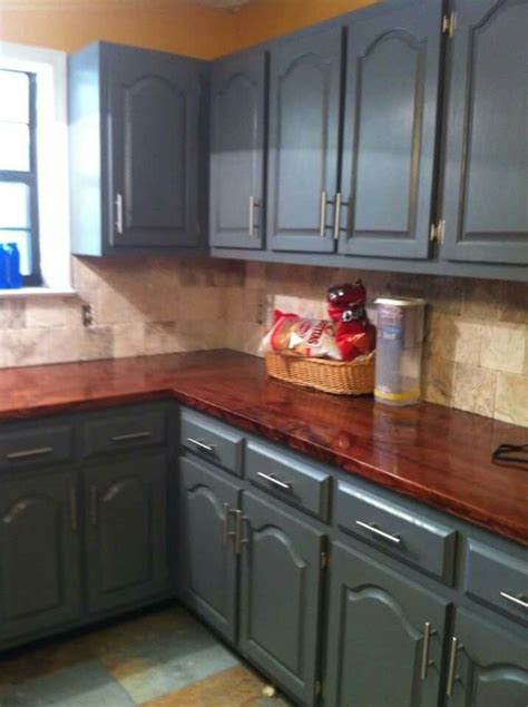 It's not a difficult process, check it out! DIY wood countertops, under $200 for big kitchen ...