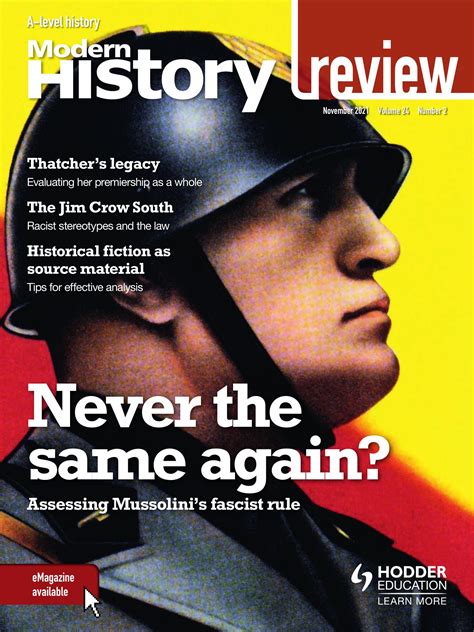 Modern History Review 2021 11 01 Hodder Education Magazines