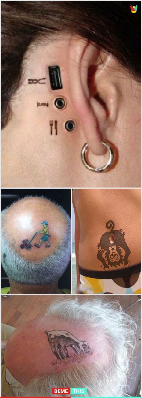 10 Of The Most Funny And Weird Tattoos Weird Tattoos Funny Tattoos