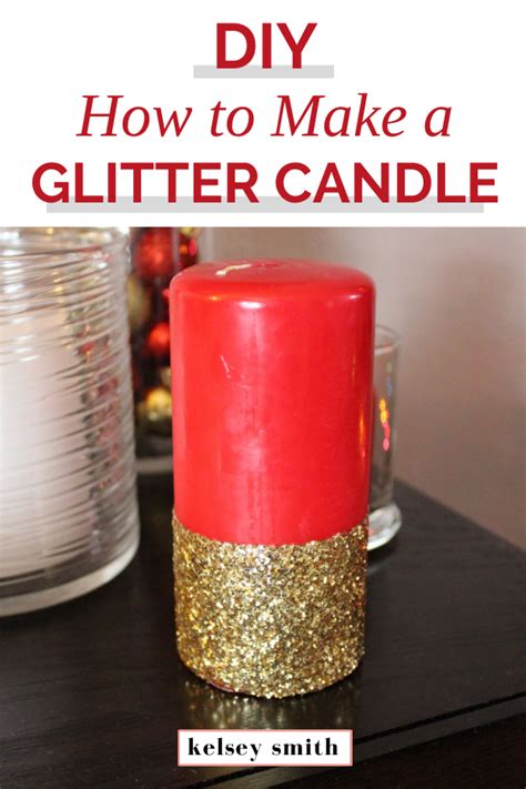 Diy Glitter Candle Diy Glitter Candles Glitter Candles Glitter Diy