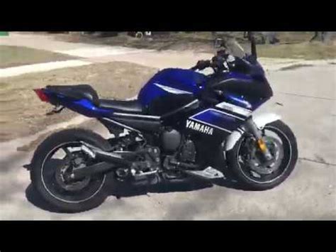 Group injection type fuel injection: Yamaha FZ6R Stock Exhaust - YouTube