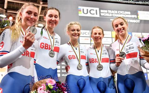 silver for women s team pursuit squad on day two of the uci track cycling world championships