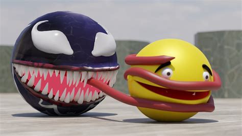 Pacman And Venom Pac Vs Monster Youtube