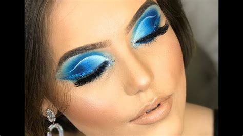 Maquiando Cliente 29 Blue Cut Crease Makeup Look Youtube