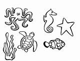 Sea Creatures Drawing Creature Animals Underwater Measles Getdrawings Lisa Clipart Played sketch template