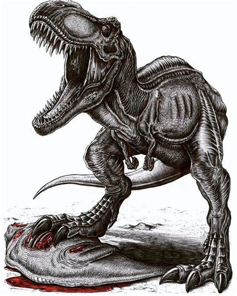 T Rex Jurassic Park Drawing