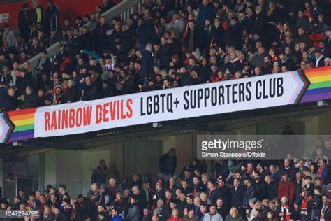 Manchester United Banner Photos And Premium High Res Pictures Getty