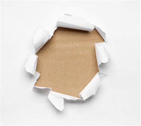 Breakthrough Paper Hole — Stock Photo © Agencyby 13195548