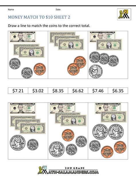 Free Printable Money Worksheets For Kindergarten