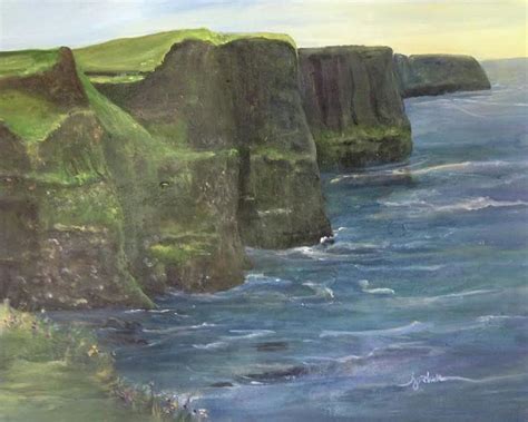 Cliffs Of Moher Painting By Audrey Jordan Fine Art America