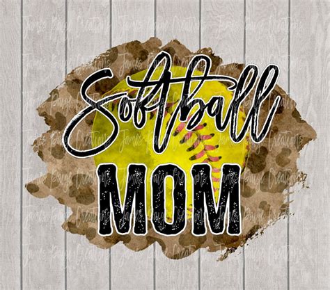 Softball Mom PNG Digital File Sublimation Baseball Etsy Canada