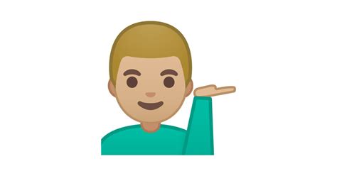 ??‍♂️ Man Tipping Hand: Medium-light Skin Tone Emoji