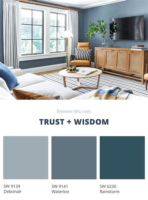 20 Blue Living Room Paint Colors Pimphomee