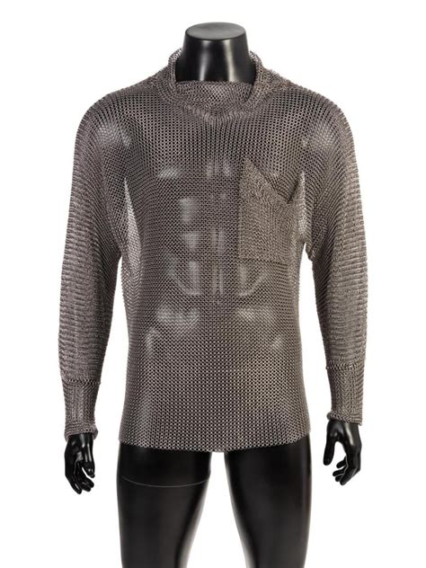 Chainmail Mild Steel Mens Chain Mail Shirtlong Sleeves Etsy