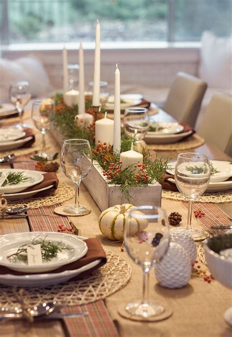 15 Idées Déco Pour Une Belle Table De Noël Beautiful Thanksgiving