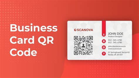 Qr Code Business Card Template