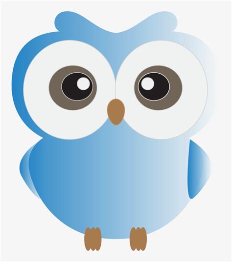 Cute Blue Owl Clipart Cute Owl Clipart Blue Png Image Transparent
