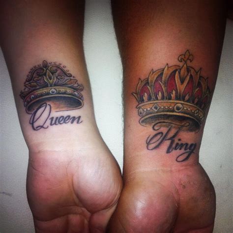 10 Beautiful King Queen Tattoo For Beautiful Couples Picsmine