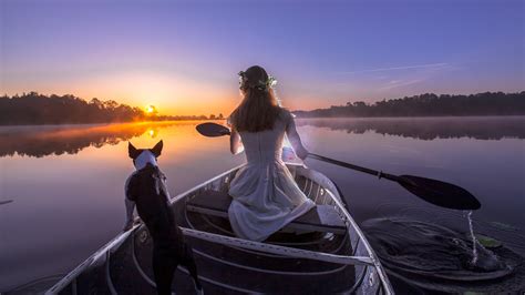 Woman On Boats Wallpaper 64 Images