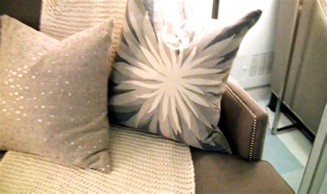 It is a blessed day my beautiful people!!! Cute West Elm pillows on Kelly's couch in her dressing ...
