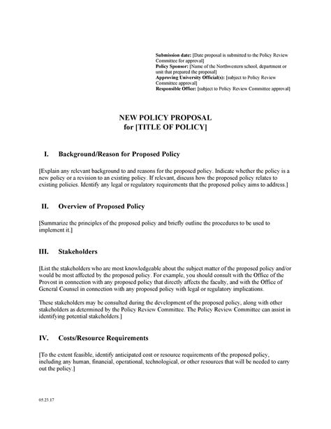 30 Professional Policy Proposal Templates And Examples Templatelab