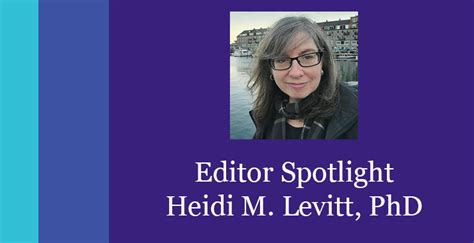 Heidi M Levitt Phd Qualitative Psychology