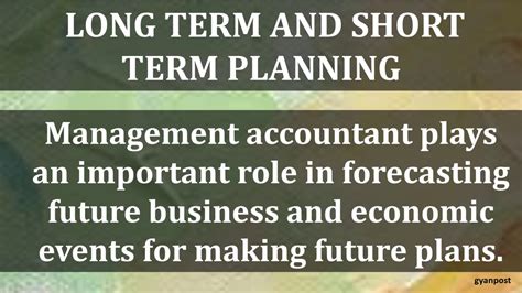 Financial management means applying management principles to manage the financial resources of an organization. ROLE OF MANAGEMENT ACCOUNTANT - YouTube