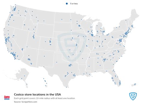 List Of All Costco Store Locations In The Usa Scrapehero Data Store