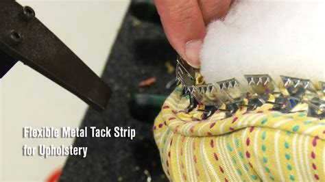 How To Use The Flexible Metal Tack Strip Fabric Chairs Makeover