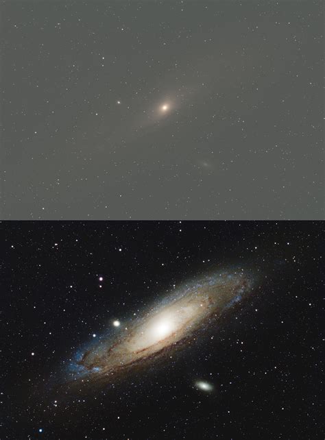 Andromeda Galaxy Through A Telescope
