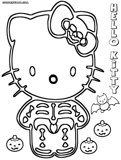 Hello Kitty Halloween coloring pages | Coloring pages to download and print