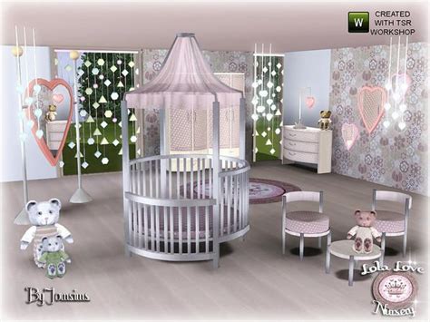 Jomsims Lola Love Nursery Sims Sims 4 Bedroom Sims Baby
