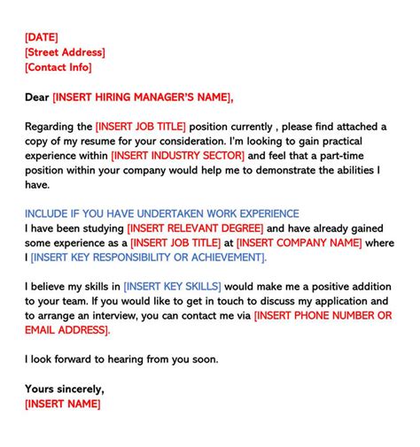 Part Time Job Cover Letter Examples 21 Free Templates