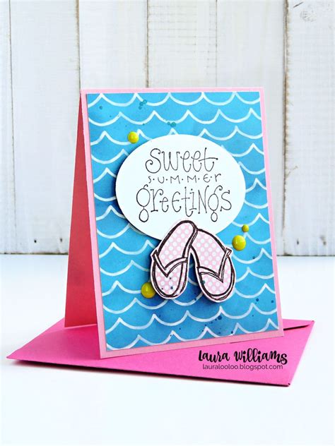 Make A Sweet Summer Greetings Handmade Card With Flip Flops The Flip
