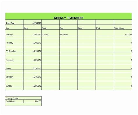 View Excel Timecard Formula Latest Formulas