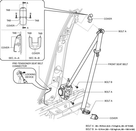 Mazda Cx 5 Service And Repair Manual Front Seat Belt Removal