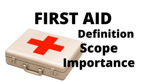 First Aid Definition Importance Of First Aid First Aid Notes