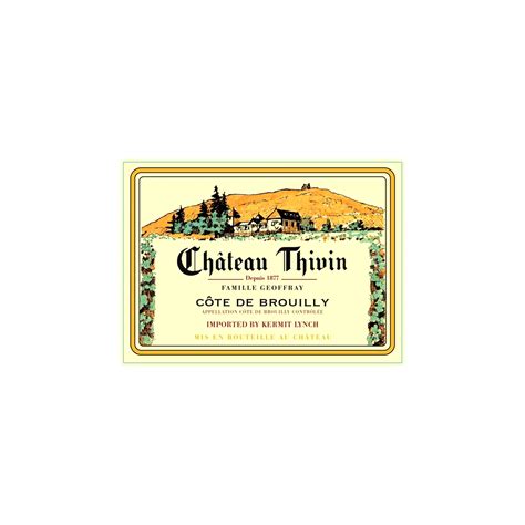 2021 Château Thivin Côte de Brouilly AOC - Medium Plus