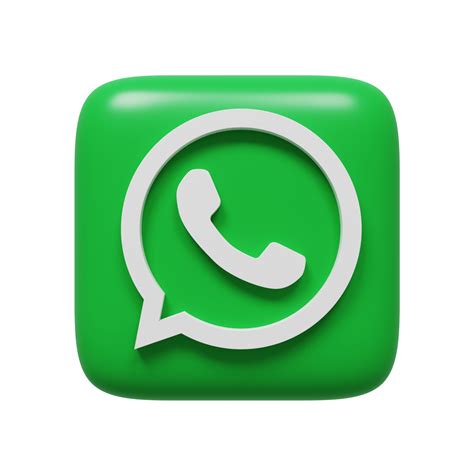 Whatsapp Logo D Render PNG