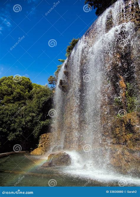 Waterfall Castle Stock Photo 57589914