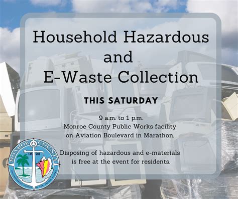 Monroe County Solid Waste Hosts Household Hazardous And Electronic