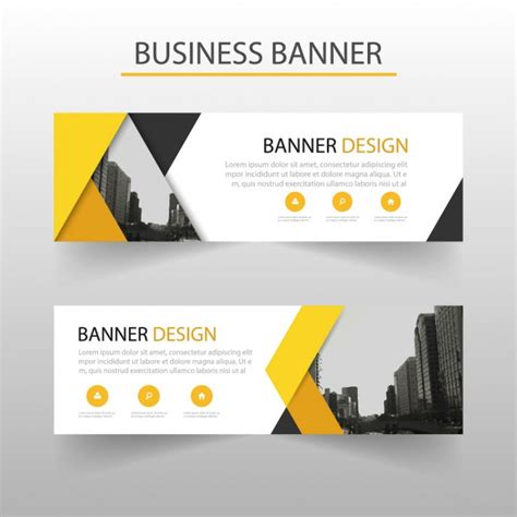 Discover thousands of premium vectors available in ai and eps formats. Free Vector | Modern banner with yellow geometric shapes