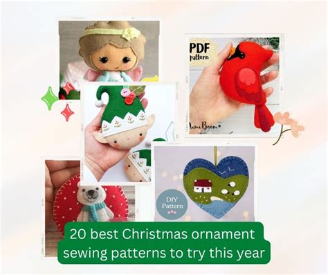 20 Best Christmas Ornament Sewing Patterns To Try This Year I Can Sew This