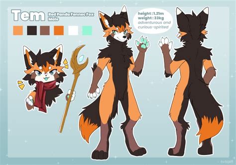 Draw A Ref Sheet Of Your Furry Fursona Character By Eunalis Fiverr