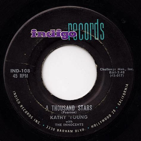 Kathy Young With The Innocents A Thousand Stars Eddie My Darling